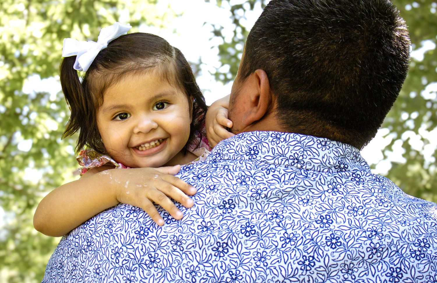 Family portrait during an outdoor photography session
