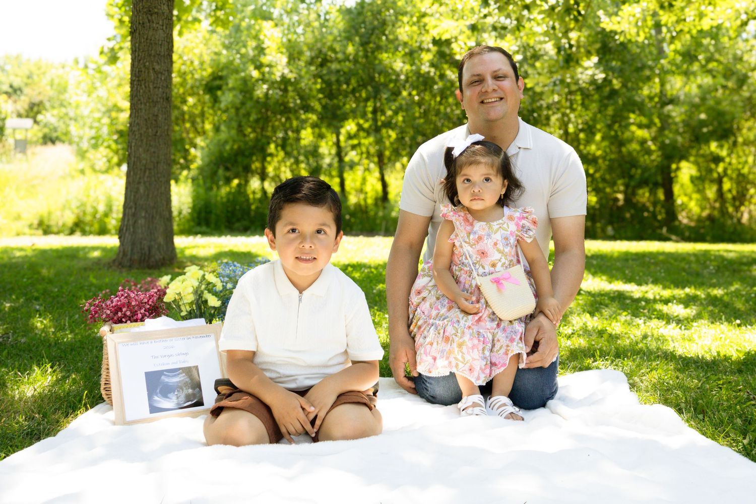 Family portrait during an outdoor photography session