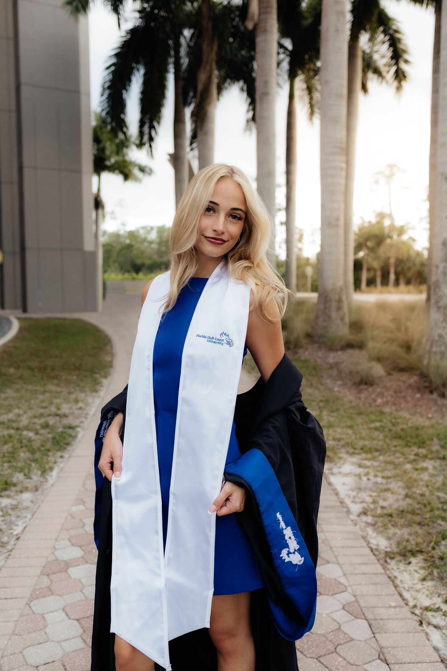 cap and gown graduation photography