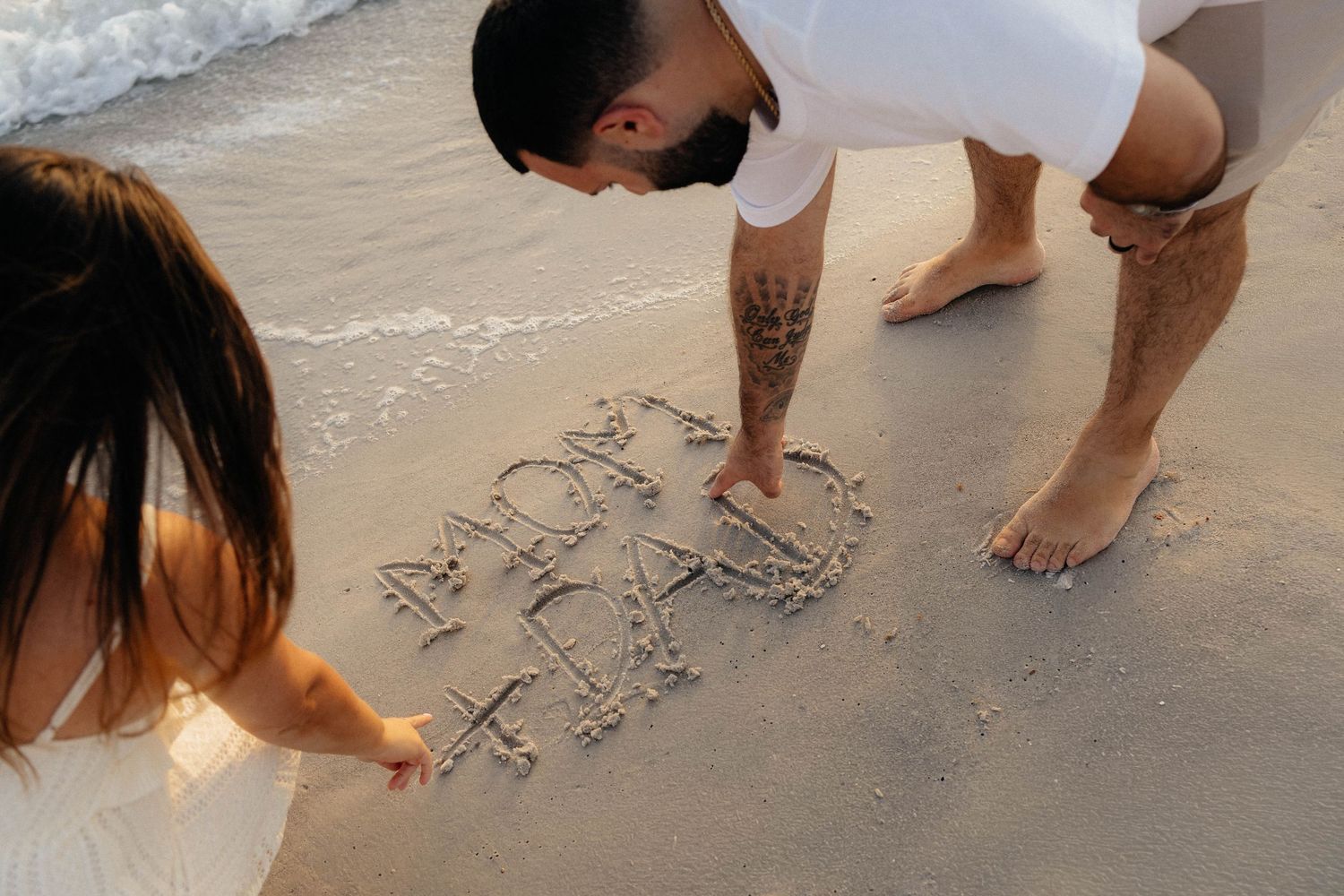 Family portraits on the beach in Southwest Florida