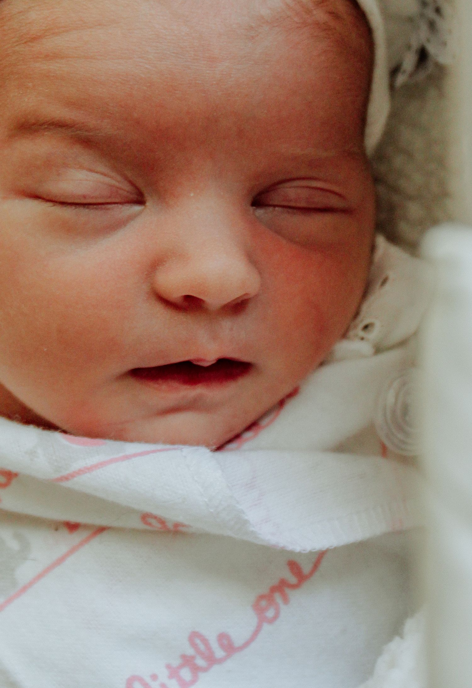 Kawartha Lakes Newborn Photography Session.
Close up photo of baby girl sleeping