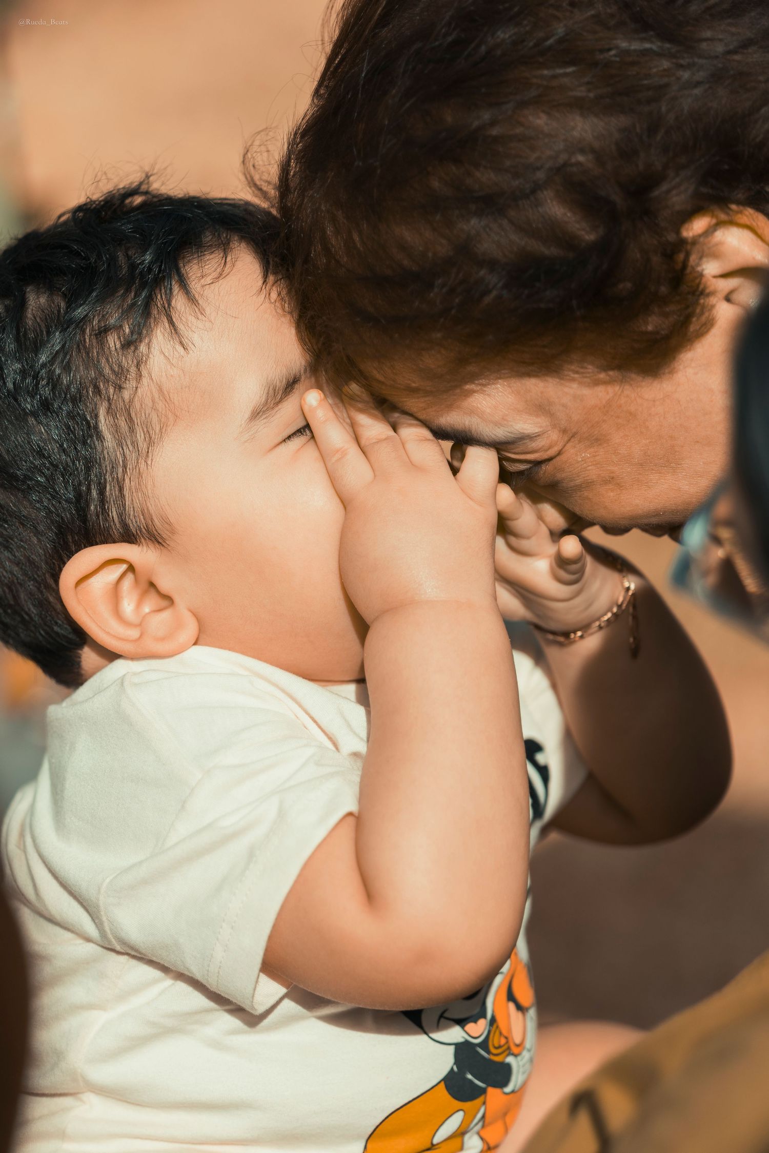Grandmother and grandson