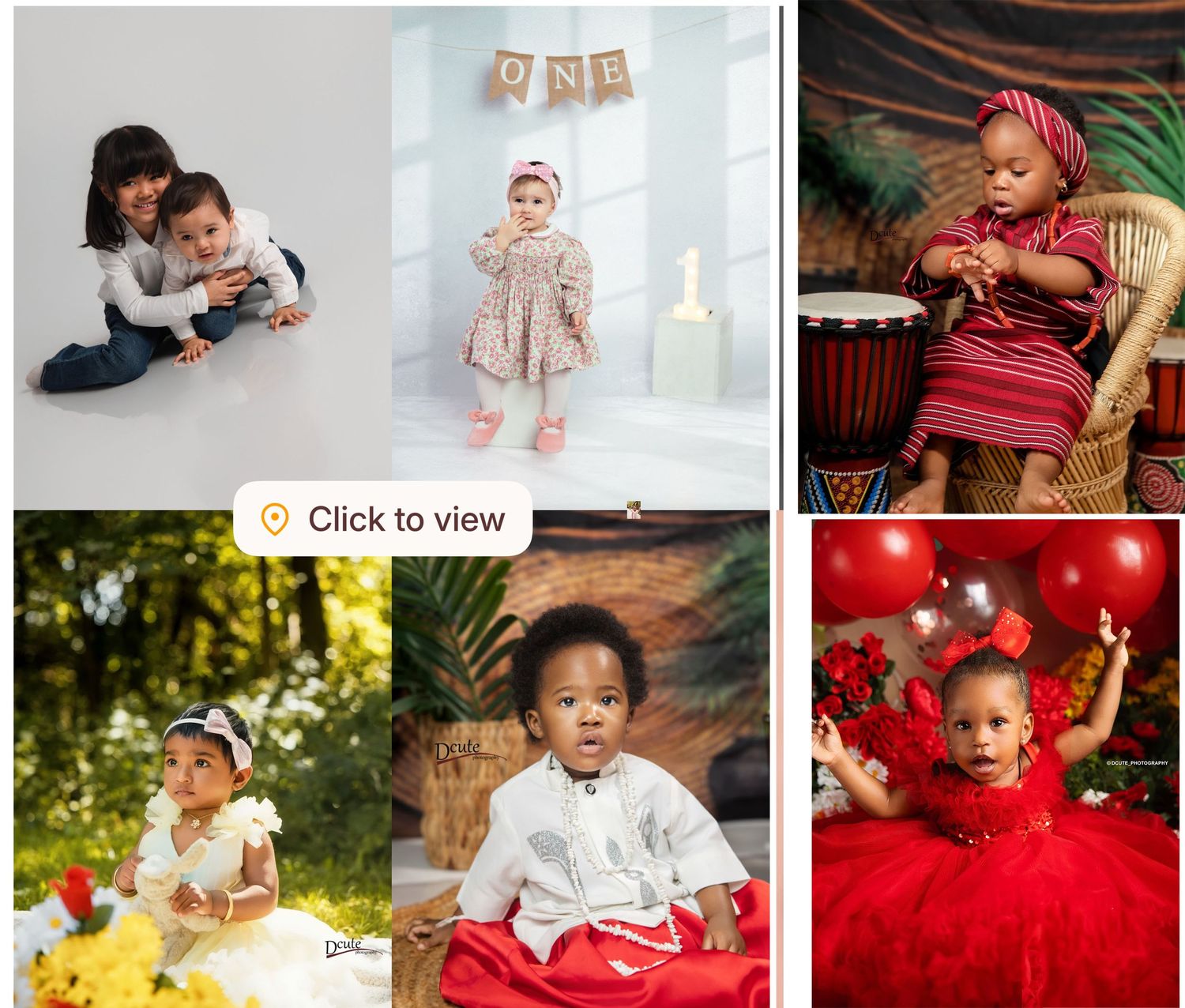 Packages and pricing family photoshoot sessions in Toronto with various themed backgrounds.