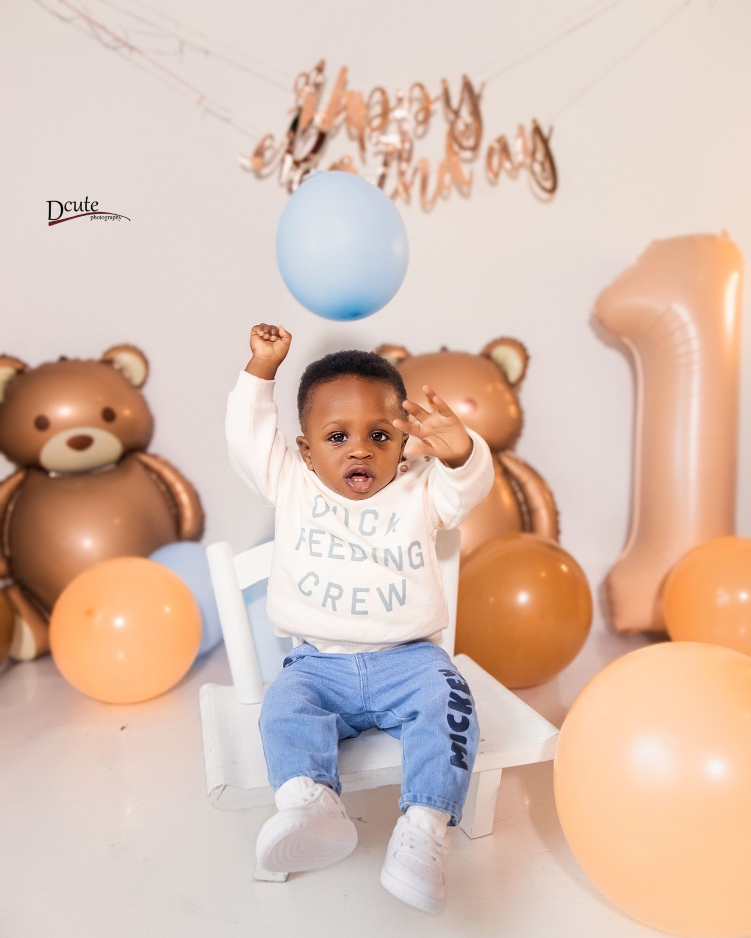North York children’s photography session with children celebrating a birthday