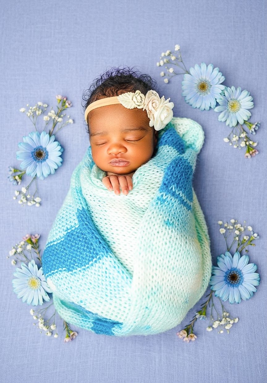 Toronto newborn photographer capturing a newborn baby portrait in the studio