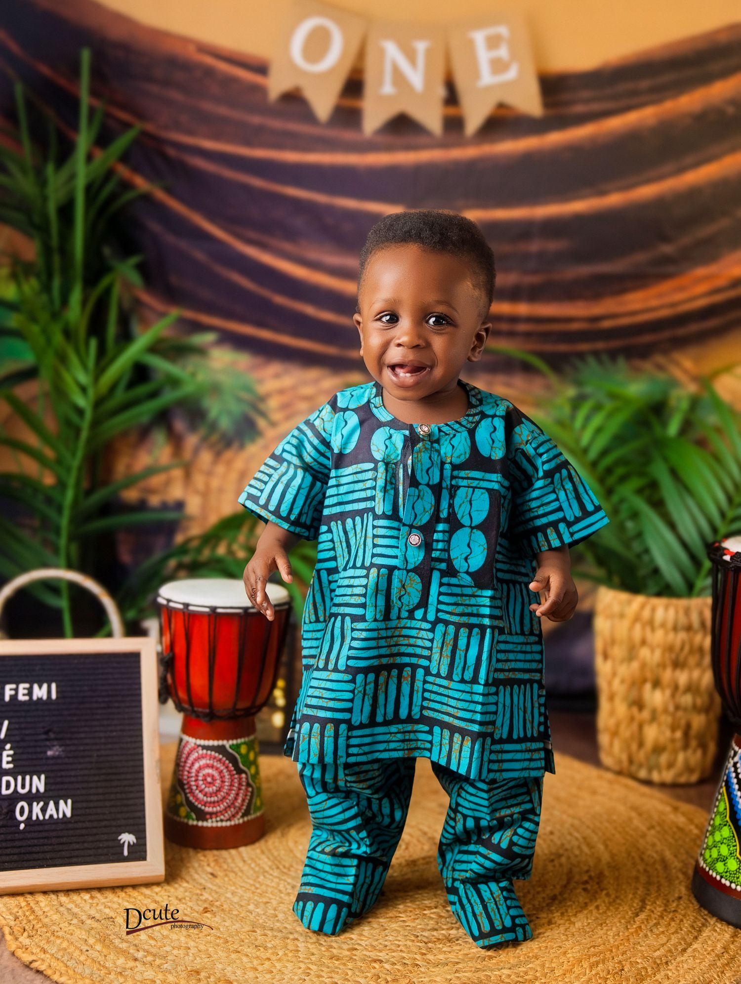 Children’s photography in North York, young gboy celebrating his birthday with a traditional themed setup