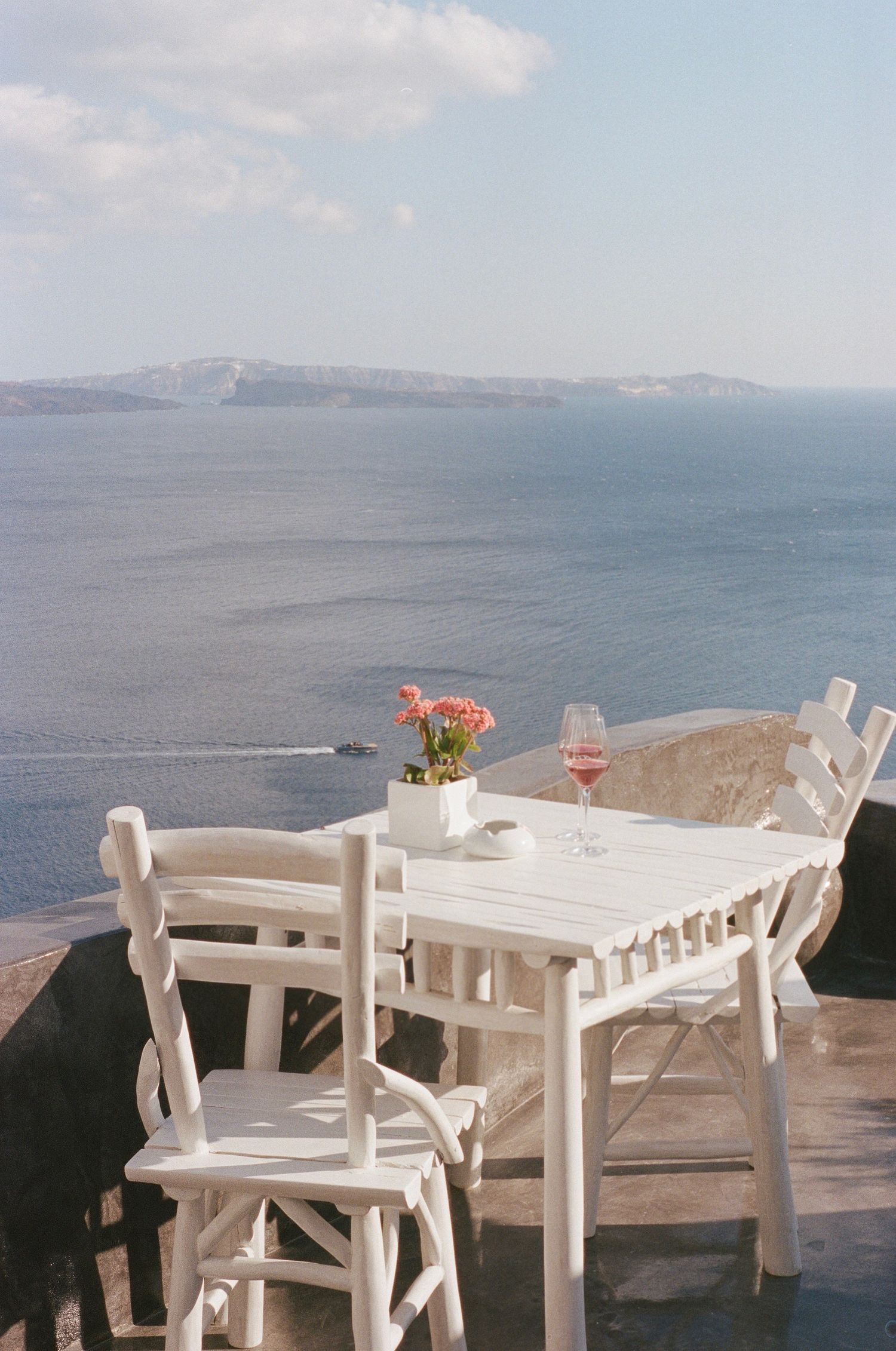 Patio in Santorini