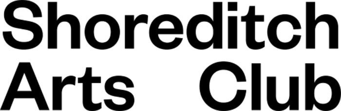 Shoreditch Arts Club text logo in bold black lettering.