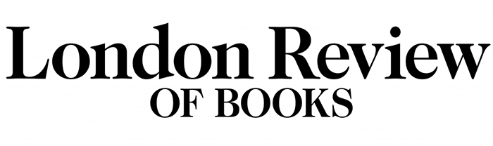Elegant serif text logo for London Review of Books in traditional publishing style.