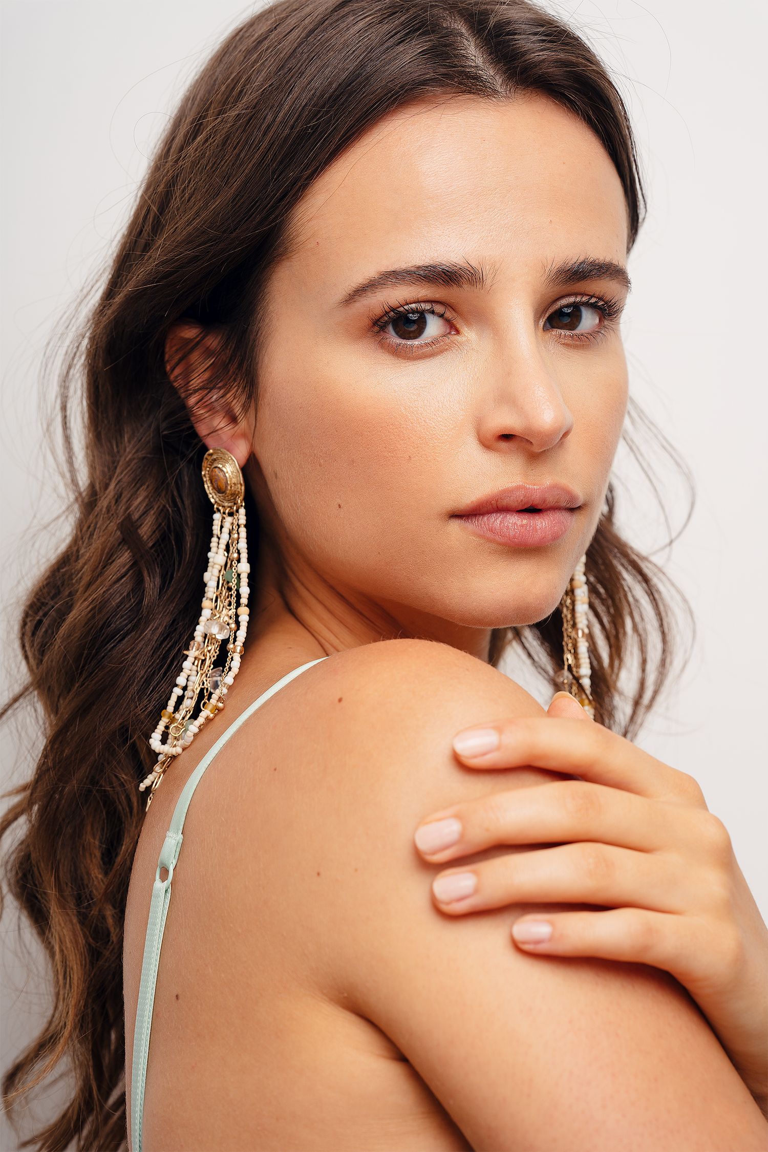 Beauty portrait of a female actor and model.
