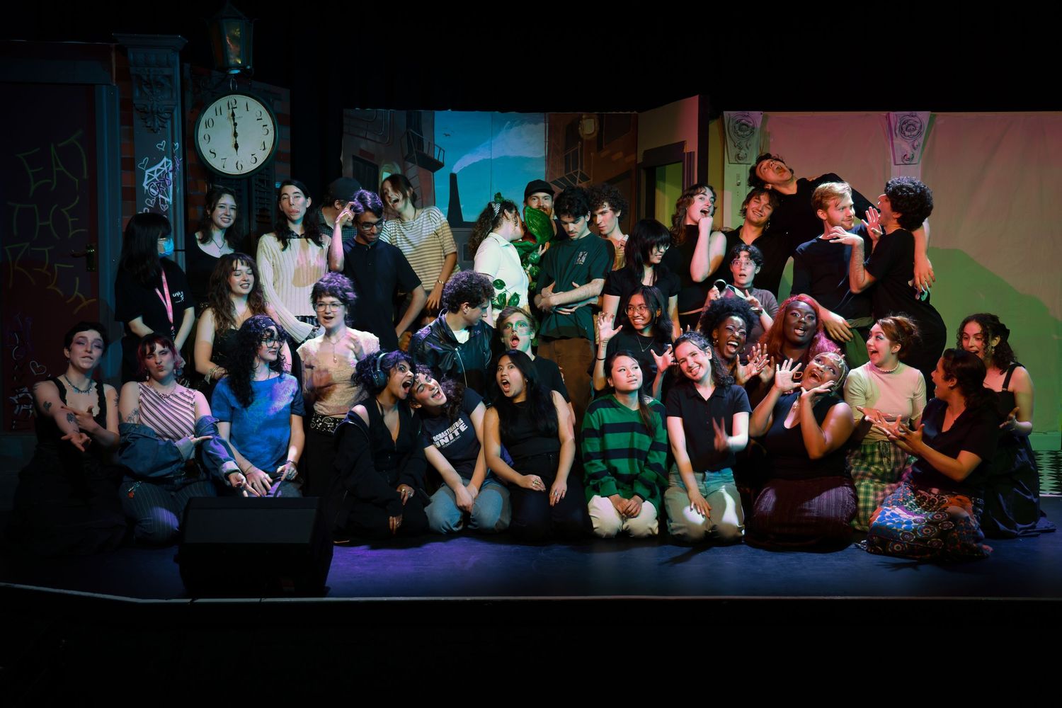 Company photo, Little Shop of Horrors 2025 RMIT Redacts