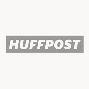 HuffPost logo displayed in bold gray text on white background.