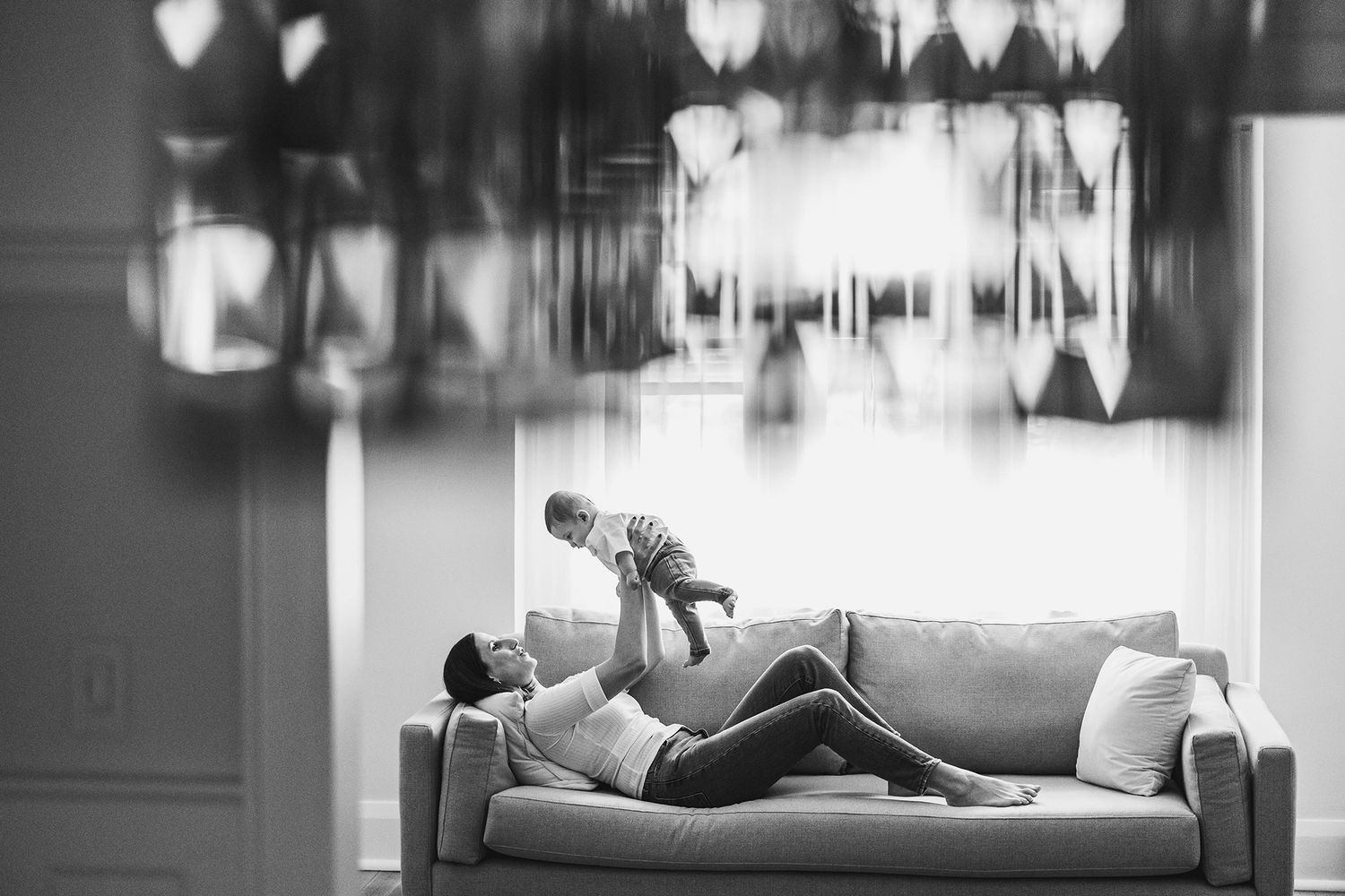 Black and white photo series showing silhouettes and shadows creating a dramatic artistic composition.