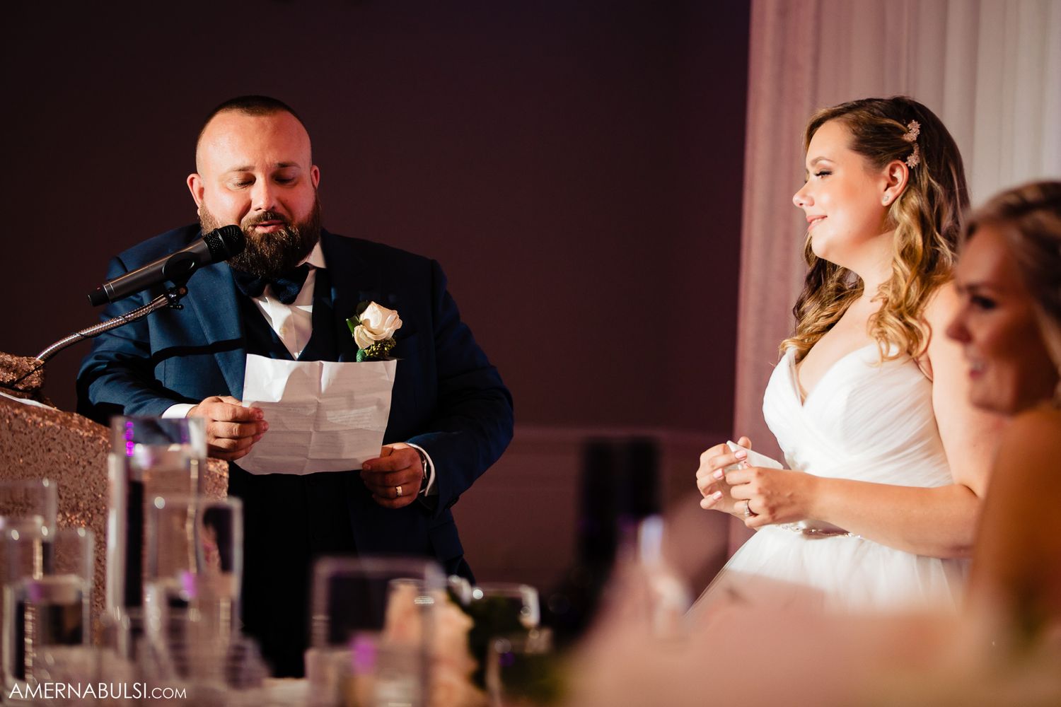 Emotional wedding ceremony moments captured in a series of intimate photographs.