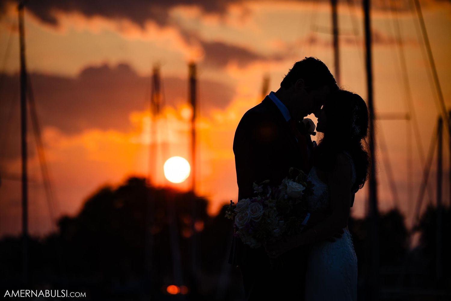 The Waterfront Banquet & Conference Centre Wedding photo during Sunset by Amer Nabulsi Photography