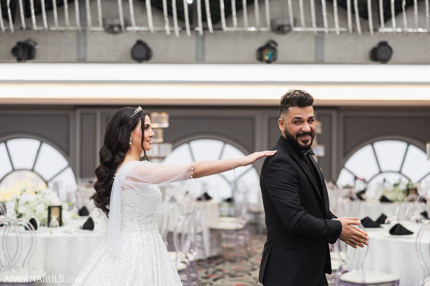 Wedding preparations showing a series of candid moments in black and white photography.