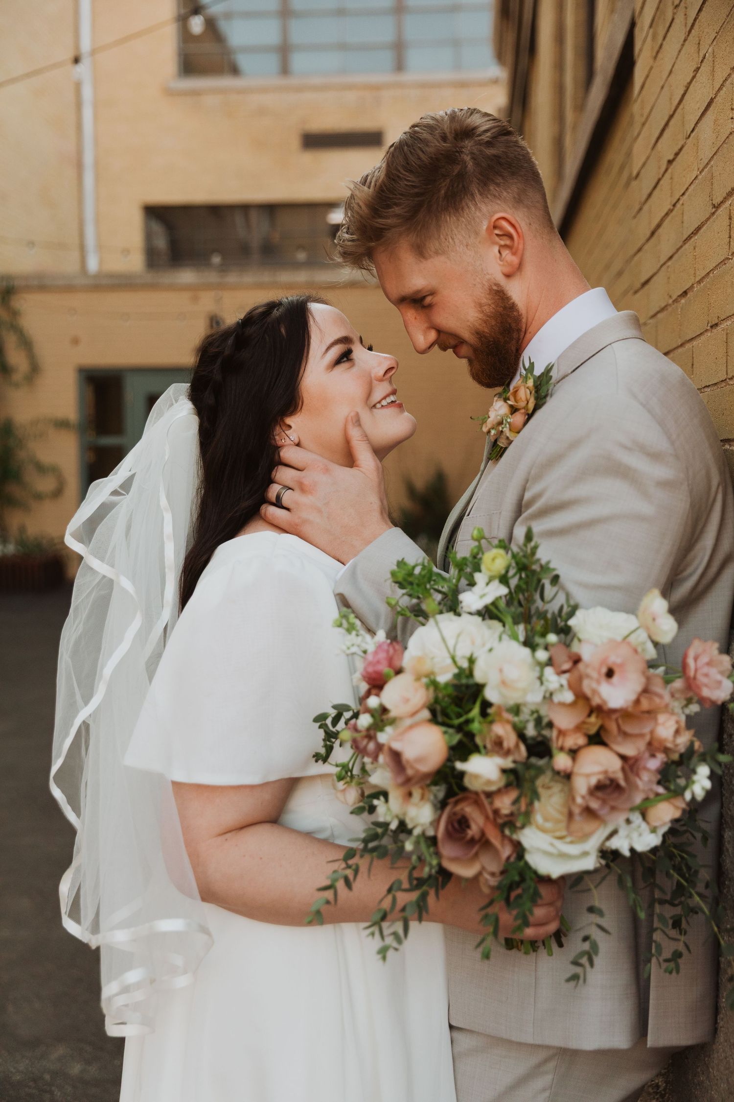 Utah County Wedding Couple getting married at The studio Draper in Salt Lake City County