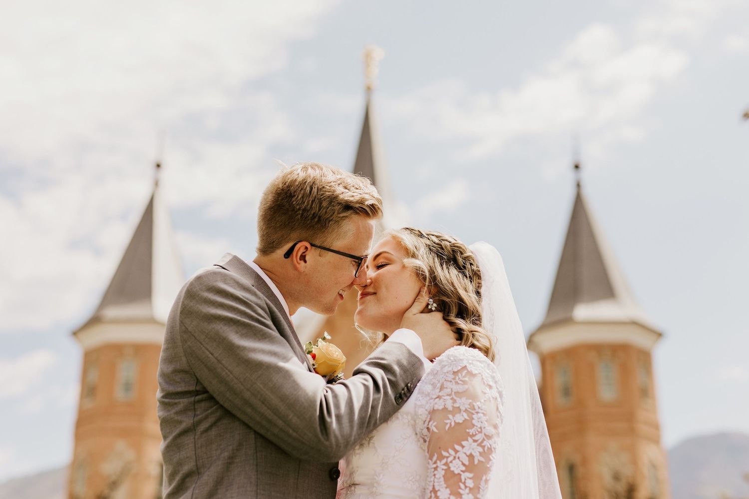 Luxury Utah wedding photography capturing moments exactly as they felt at the Provo City Center Temple