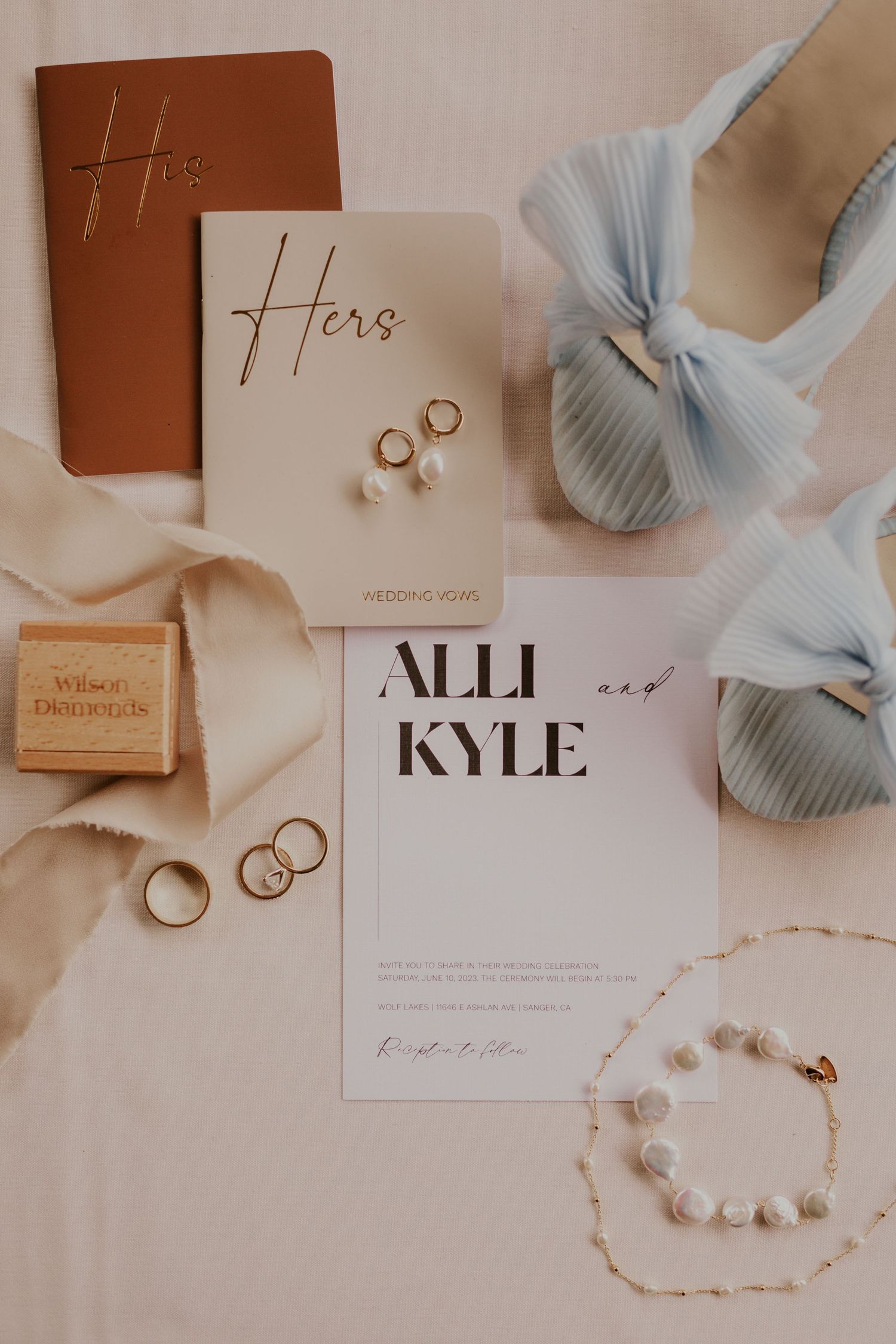Detail pictures of wedding invite for utah county bride