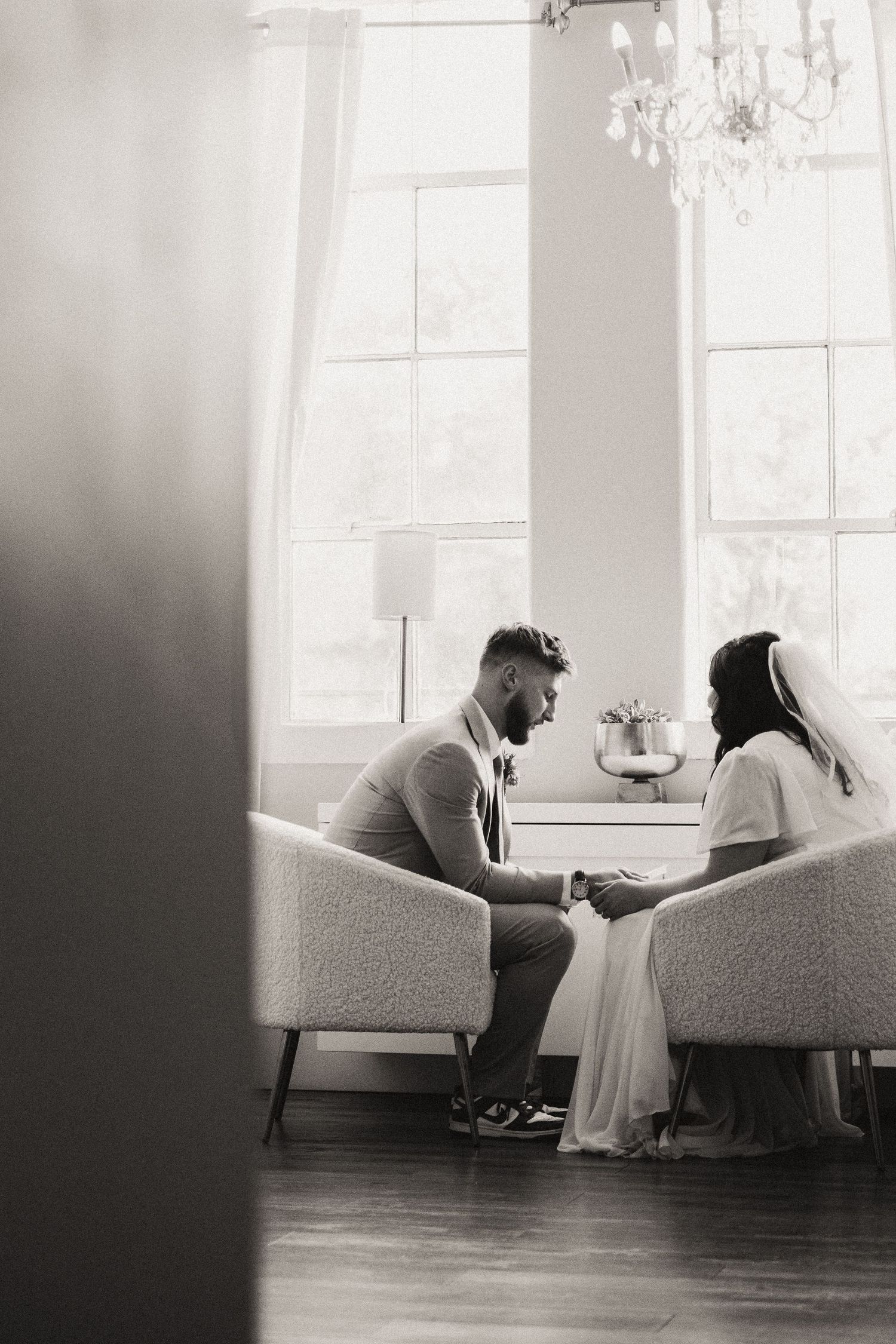 Utah County Wedding Couple getting married at The studio Draper in Salt Lake City County