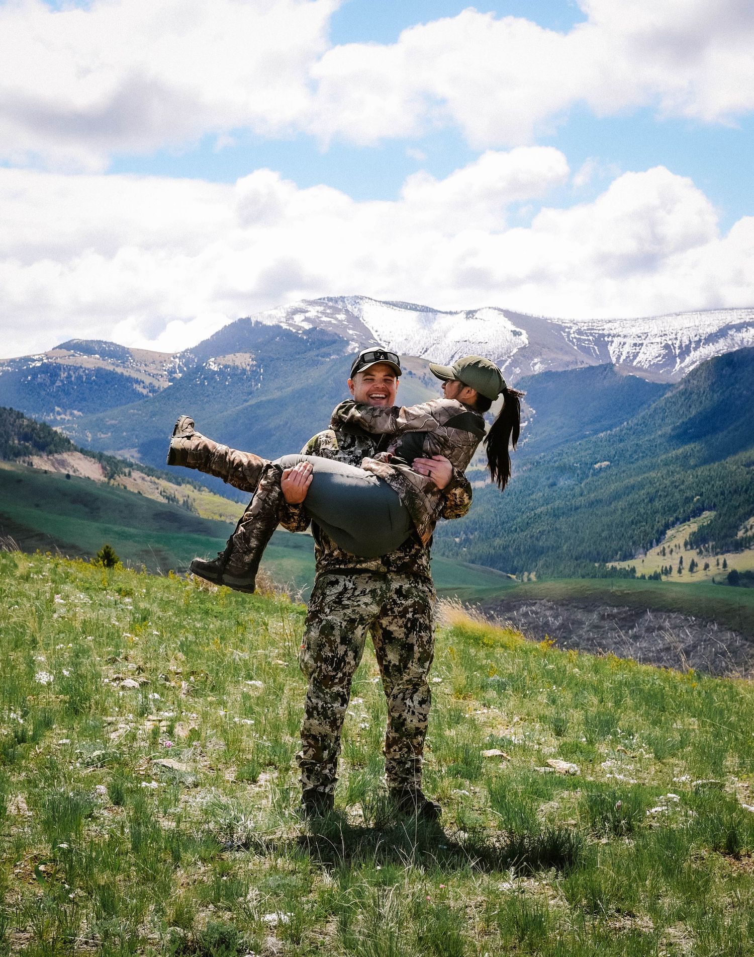 Me and my husband enjoying the outdoors and exploring public land in Big Sky, Montana.