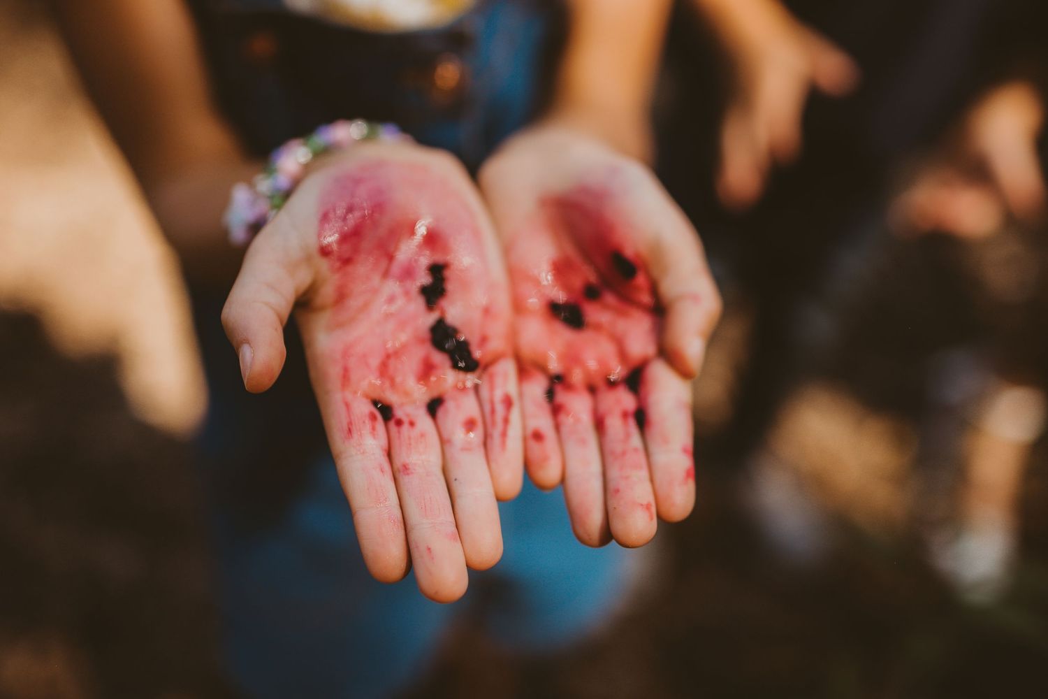 picking wild berries in concordia kansas