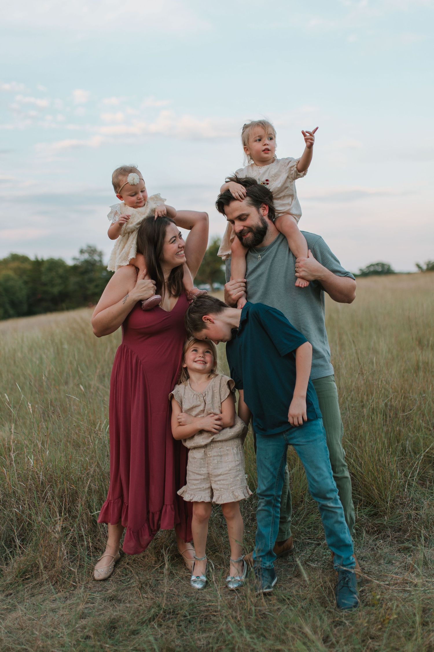 lifestyle family session at Erwin Park in McKinney, TX