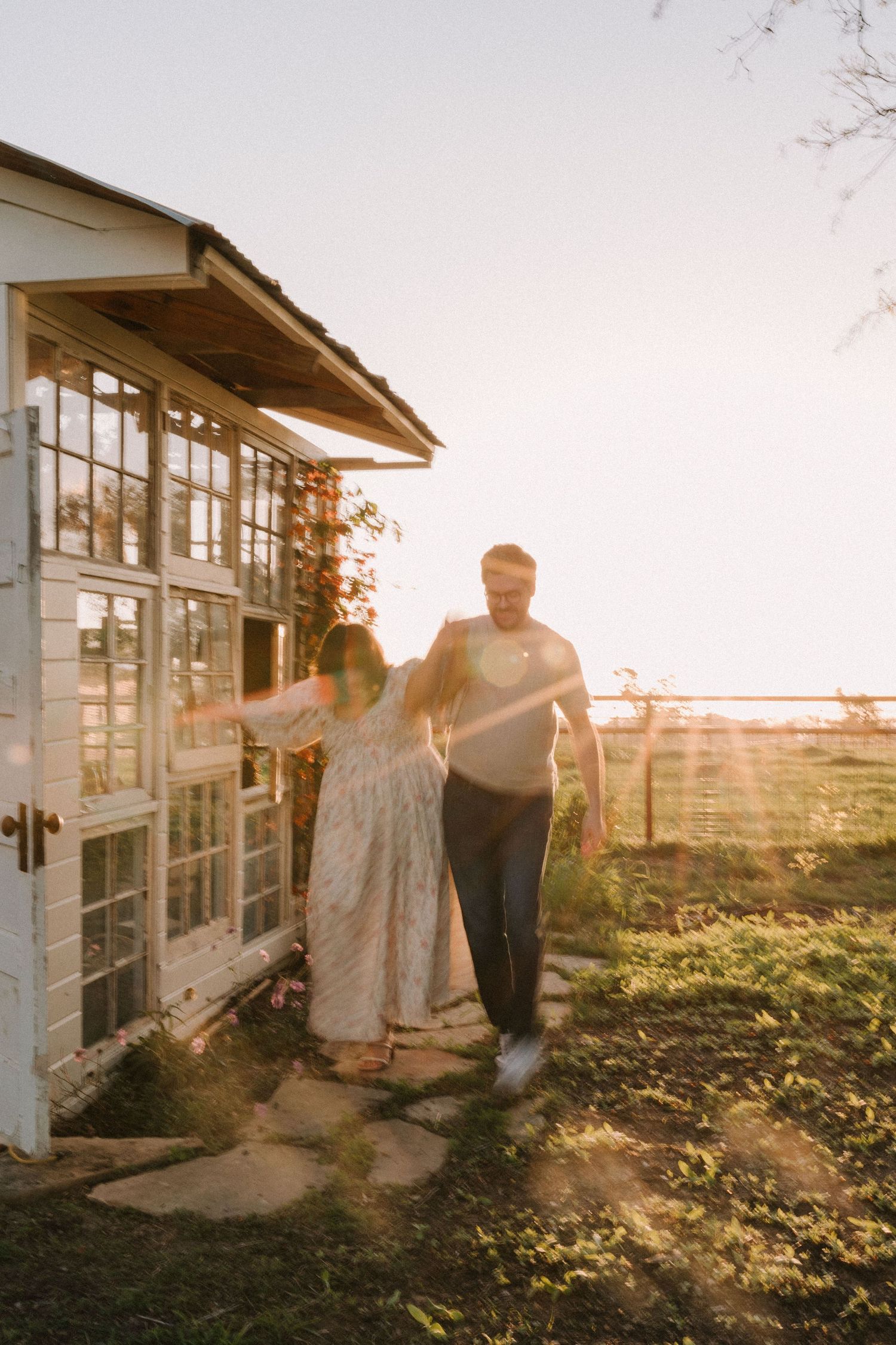 Glass Shack couples session at sunset