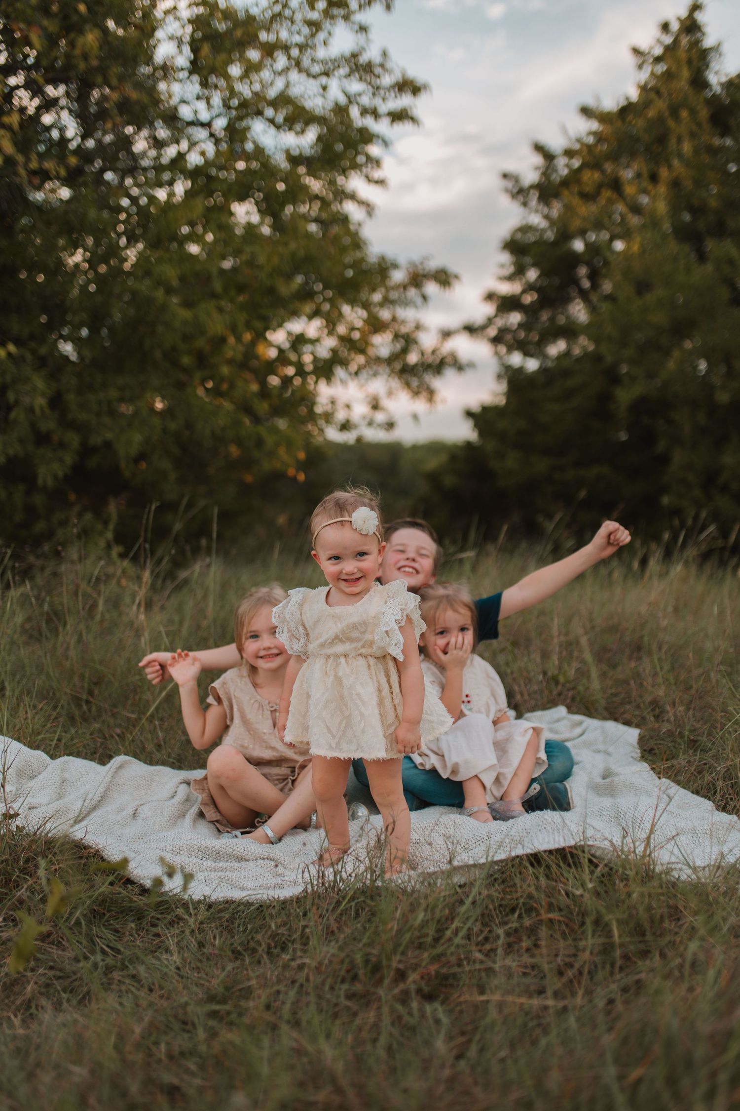 lifestyle family session at Erwin Park in McKinney, TX
