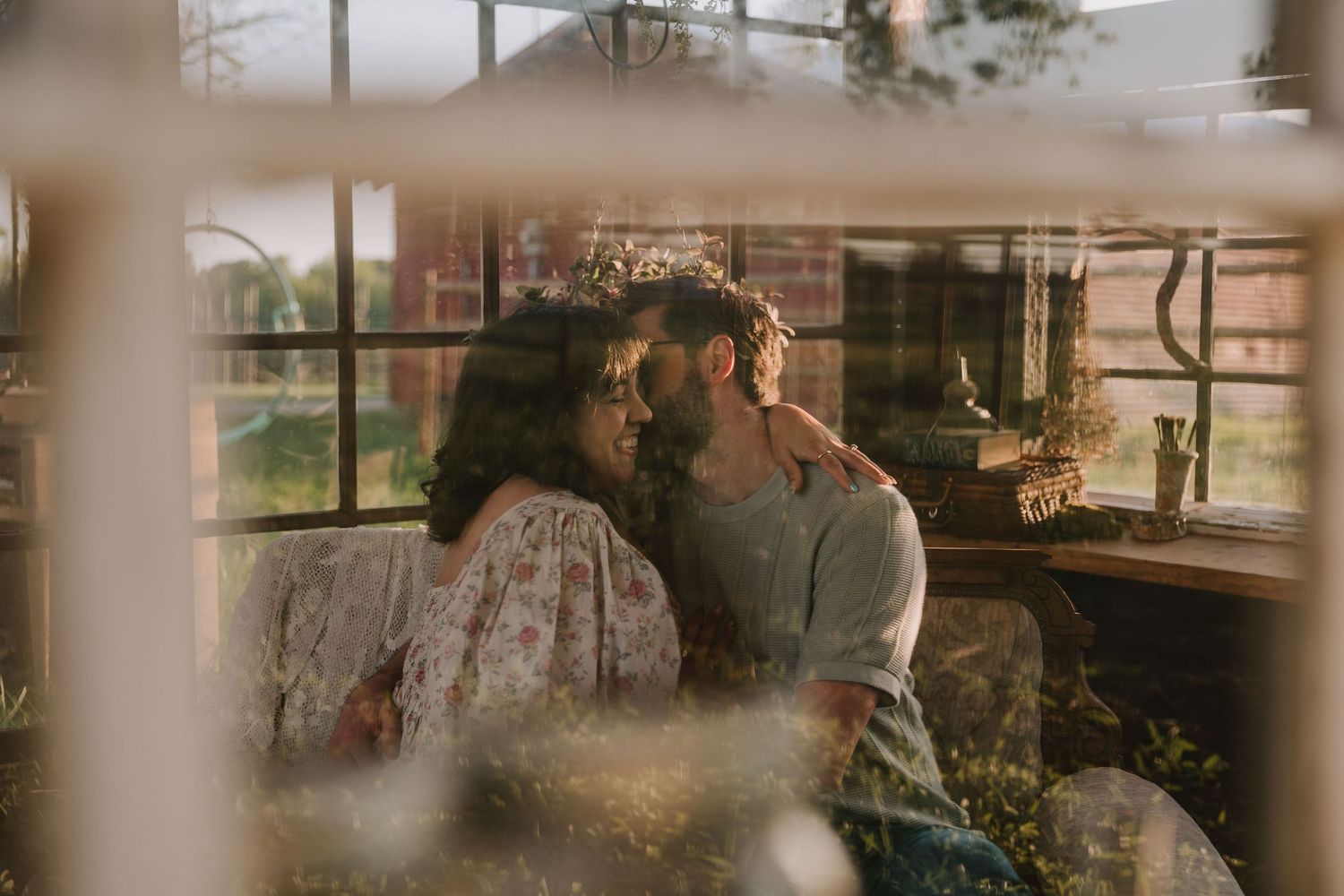 Glass Shack couples session at sunset