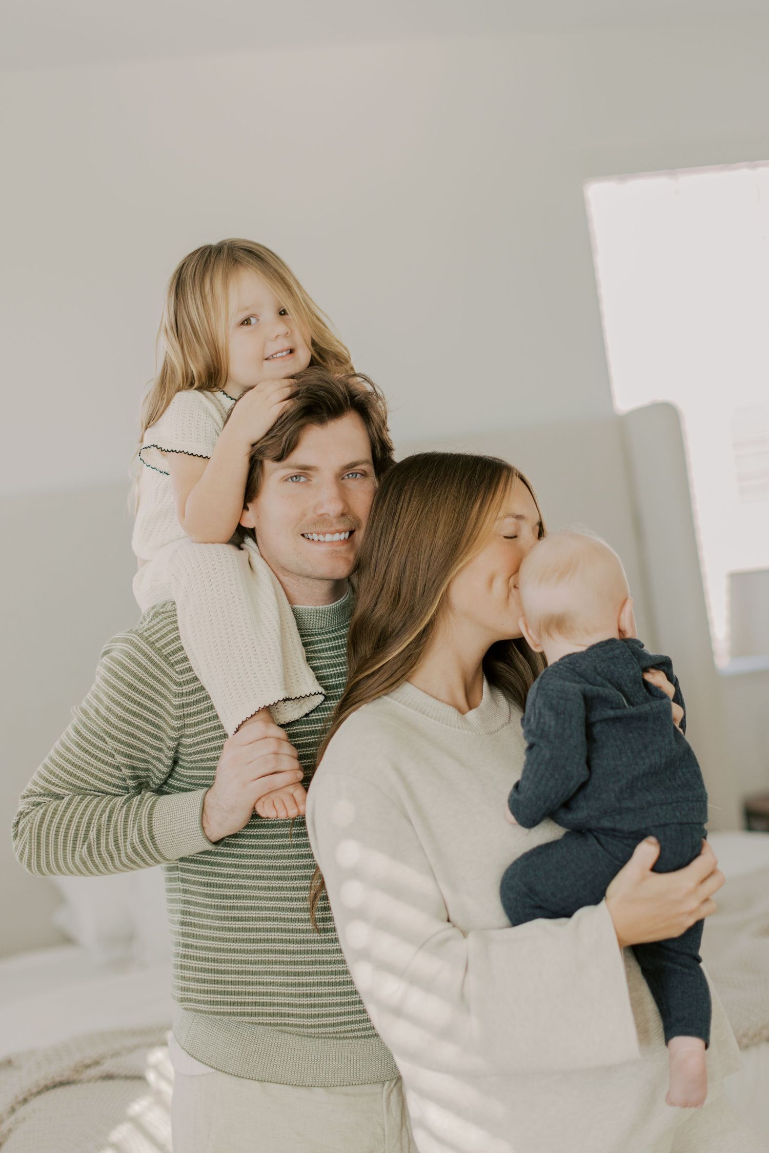 North Phoenix in-home newborn photography session capturing organic, natural connection and timeless, heartfelt moments