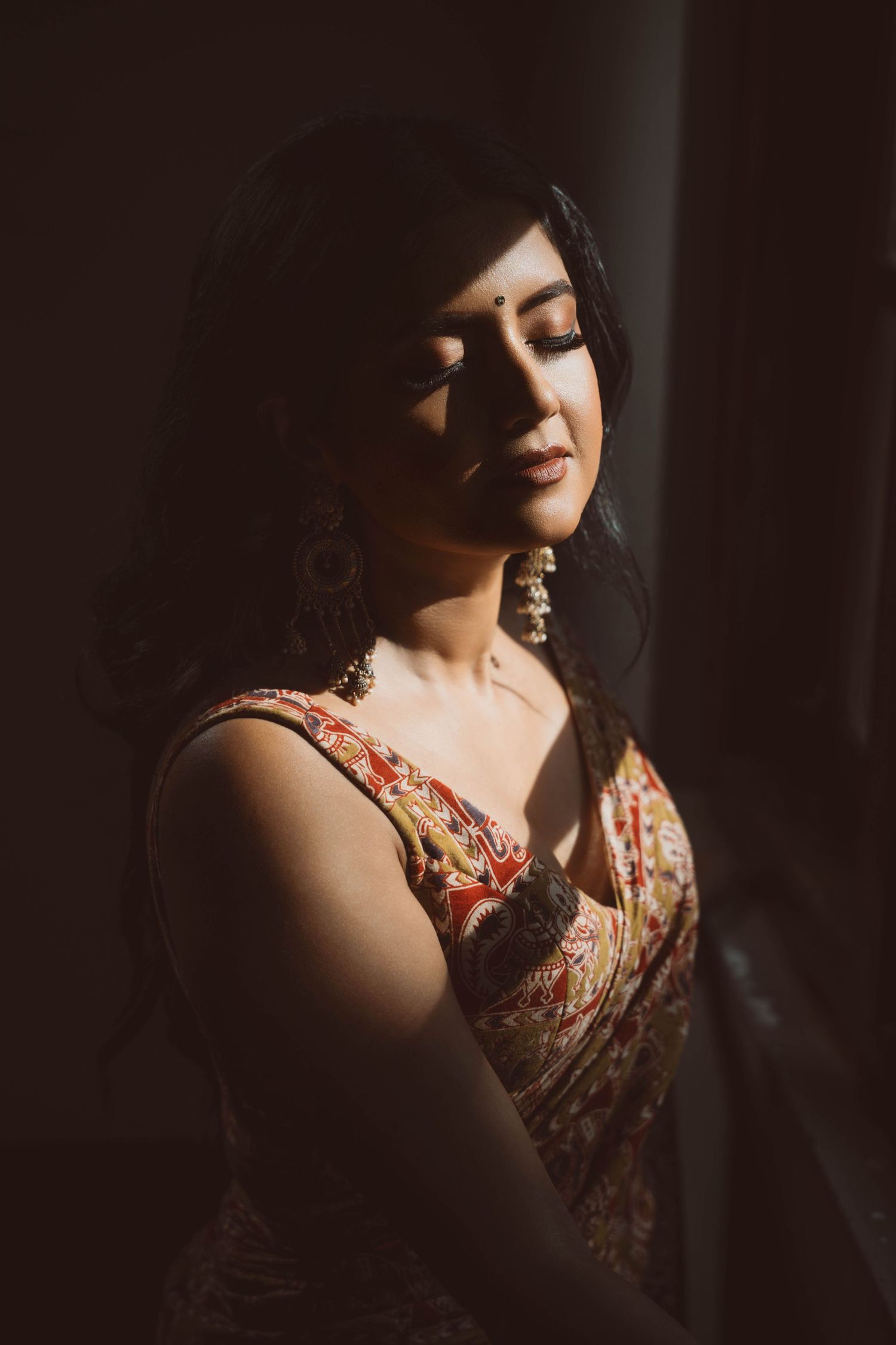 Actress portrait during outdoor photoshoot at Arcade Independence Square, Colombo, Sri Lanka