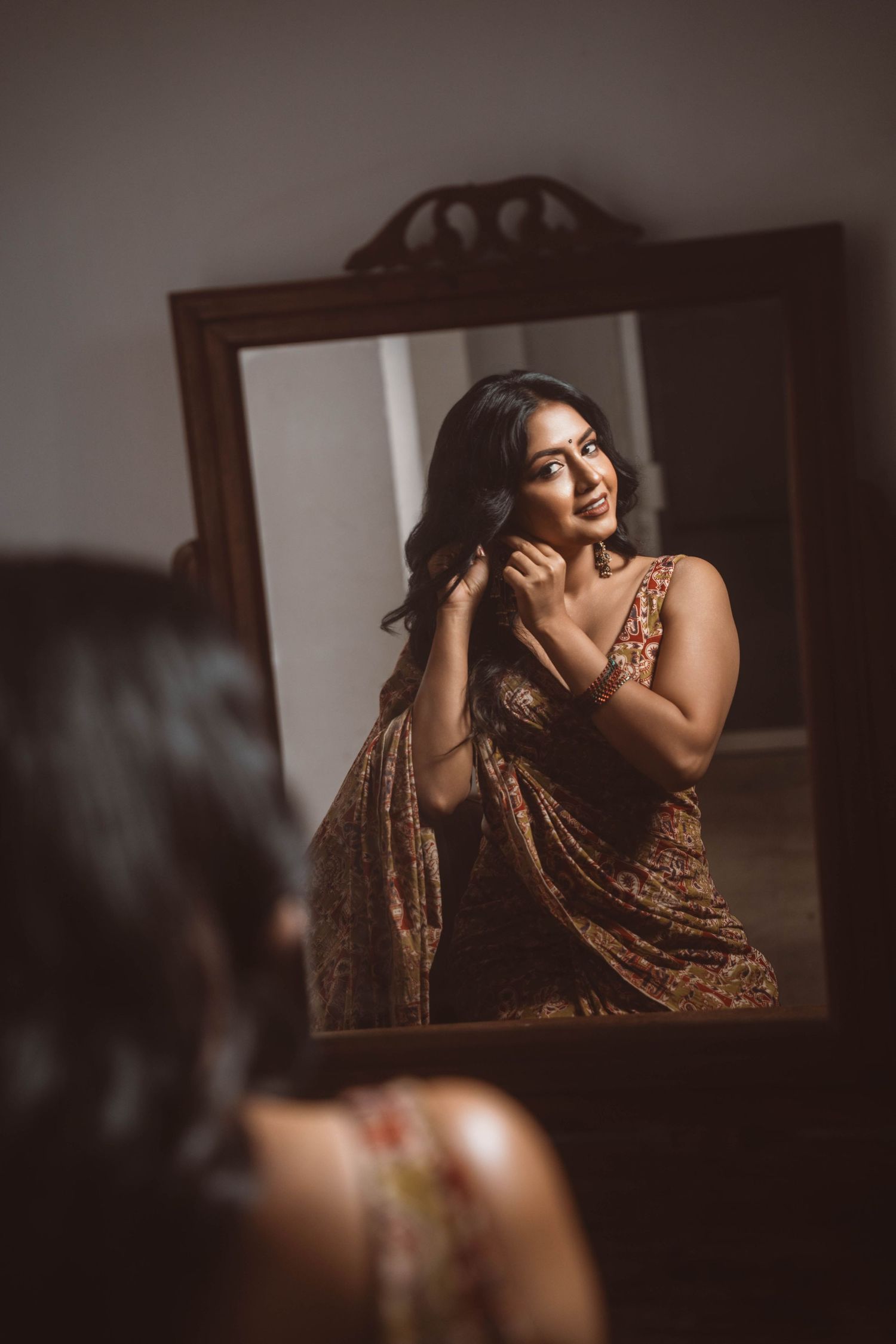 Actress portrait during outdoor photoshoot at Arcade Independence Square, Colombo, Sri Lanka