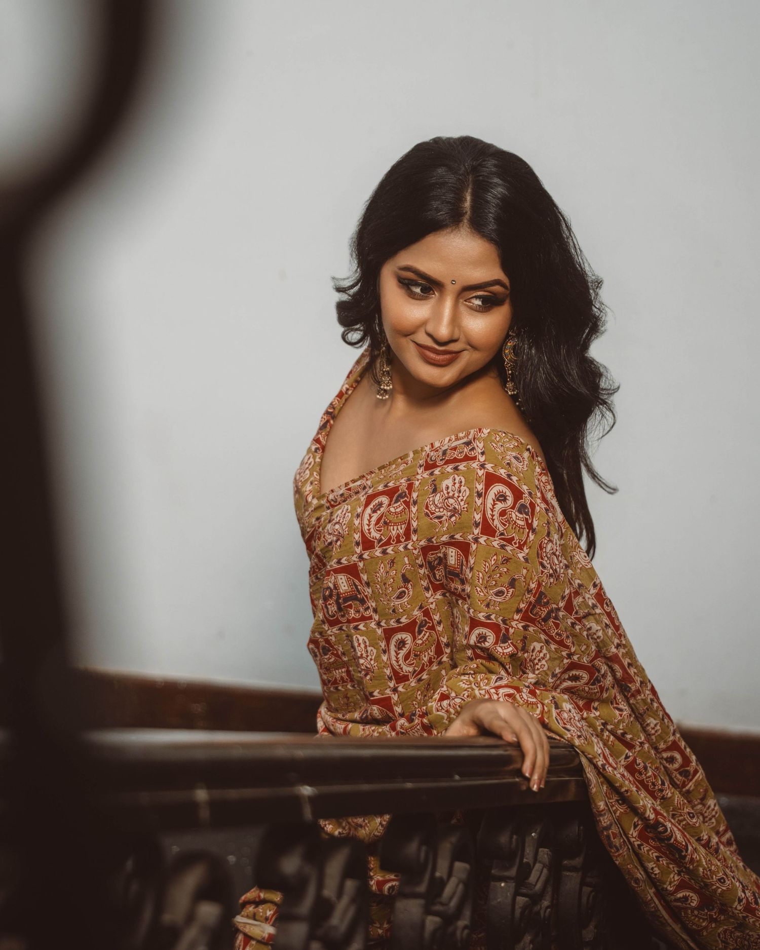 Actress portrait during outdoor photoshoot at Arcade Independence Square, Colombo, Sri Lanka