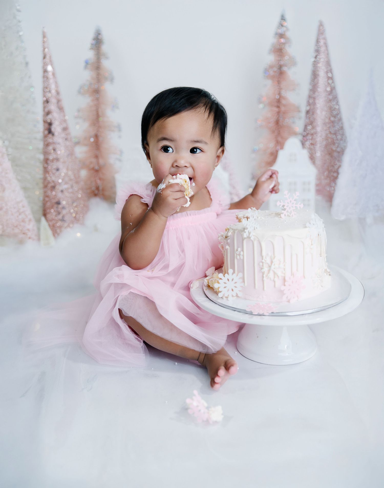 Smash Cake session for first birthday. Southern California photographer.