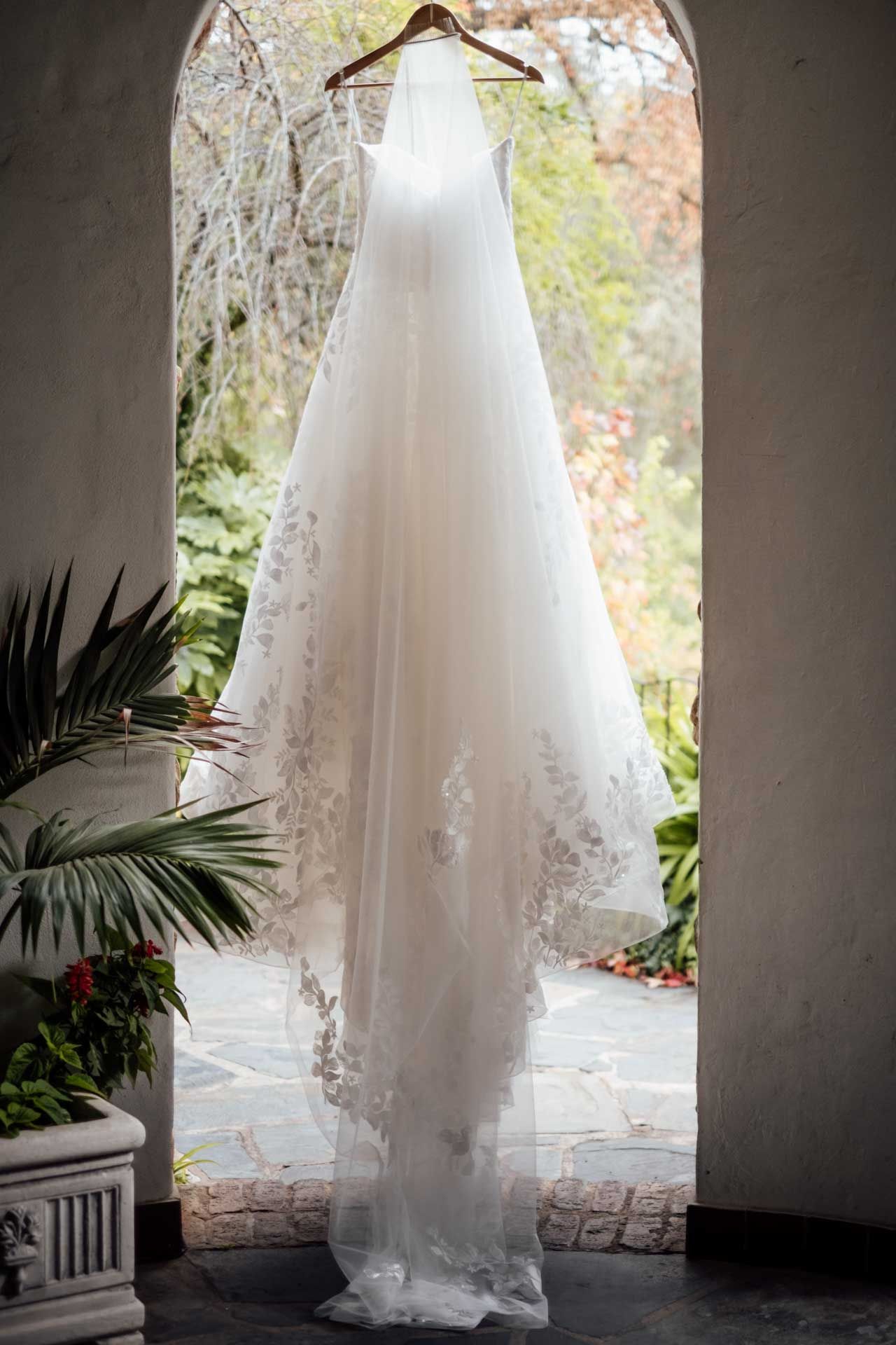 Wedding dress at The Manor, Basket Range, photographed by Barossa Valley wedding photographer Matt Webster.