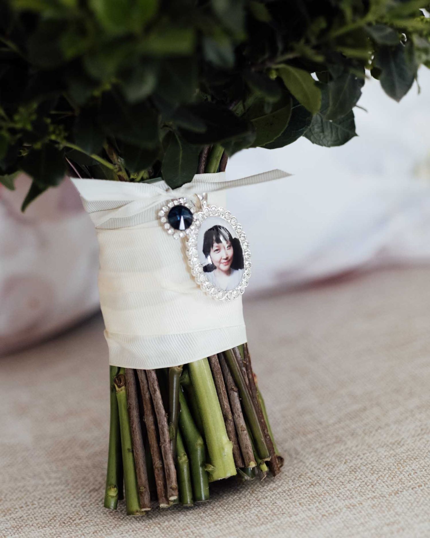 Detail shot of brides bouquet at a wedding in Tanunda, captured by Barossa Valley wedding photographer Matt Webster
