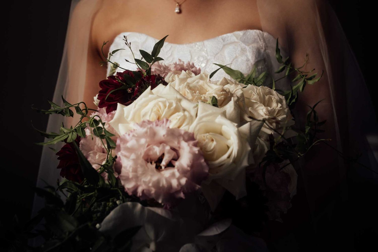 Bridal flower bouquet at The Manor, Basket Range, photographed by Barossa Valley wedding photographer Matt Webster.
