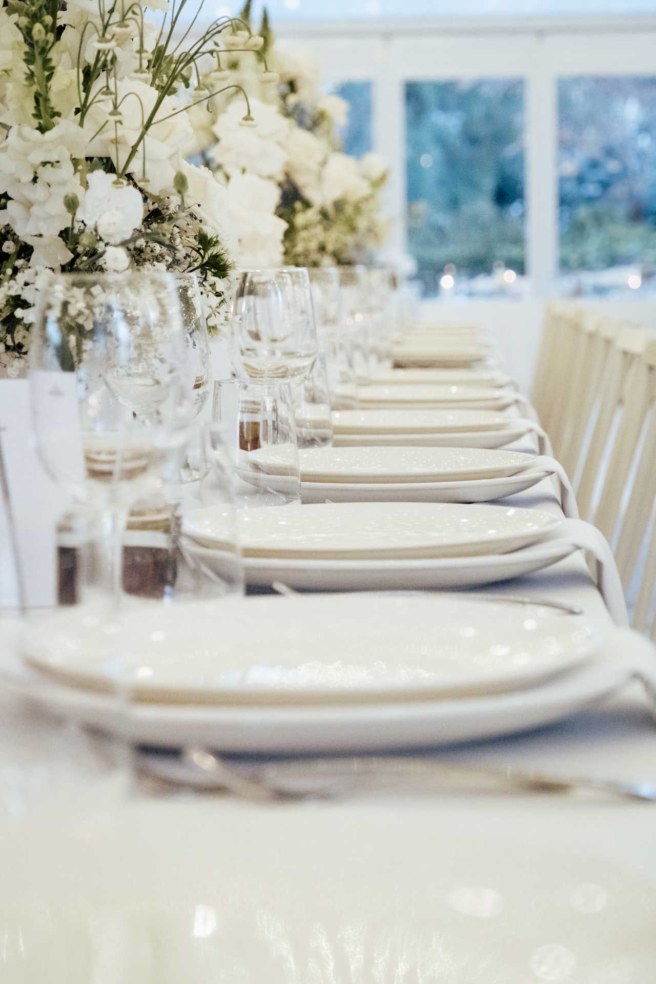 Table setting at Sunnybrae Estate, Adelaide, captured by Barossa Valley photographer Matt Webster.