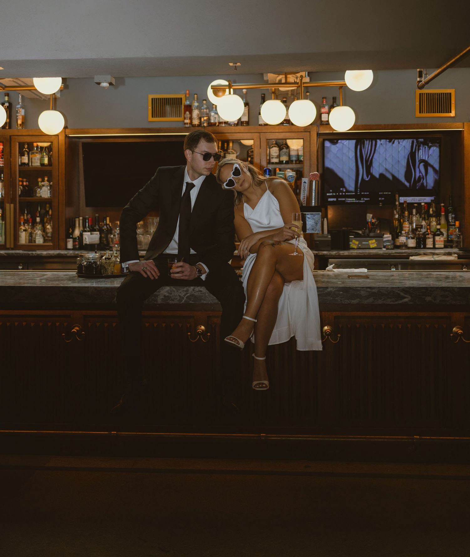 This speak easy bar located in Amarillo Texas. This had to be one of the funnest Save the Dates I had the pleasure of capturing.