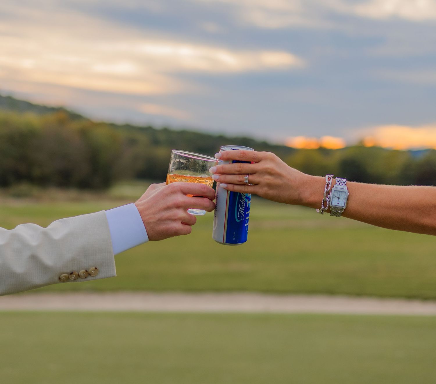 Cheers at the reception dinner in Franklin, Tennessee.