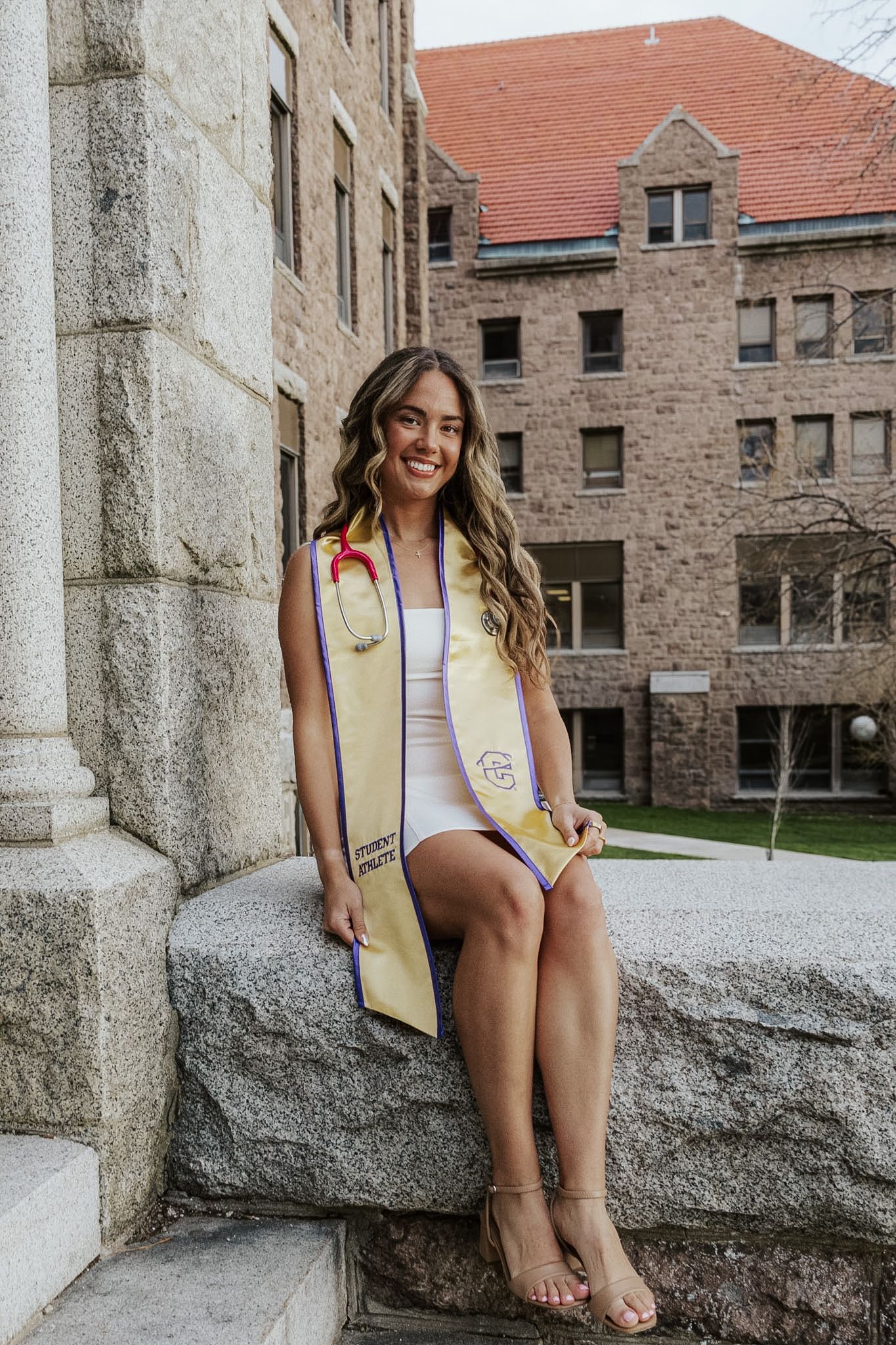Carroll College Cap and Gown Senior Photography Session