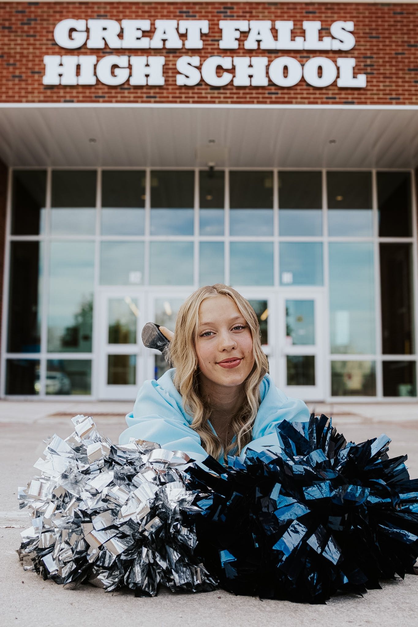Great Falls High School Cap and Gown Senior Photography Session