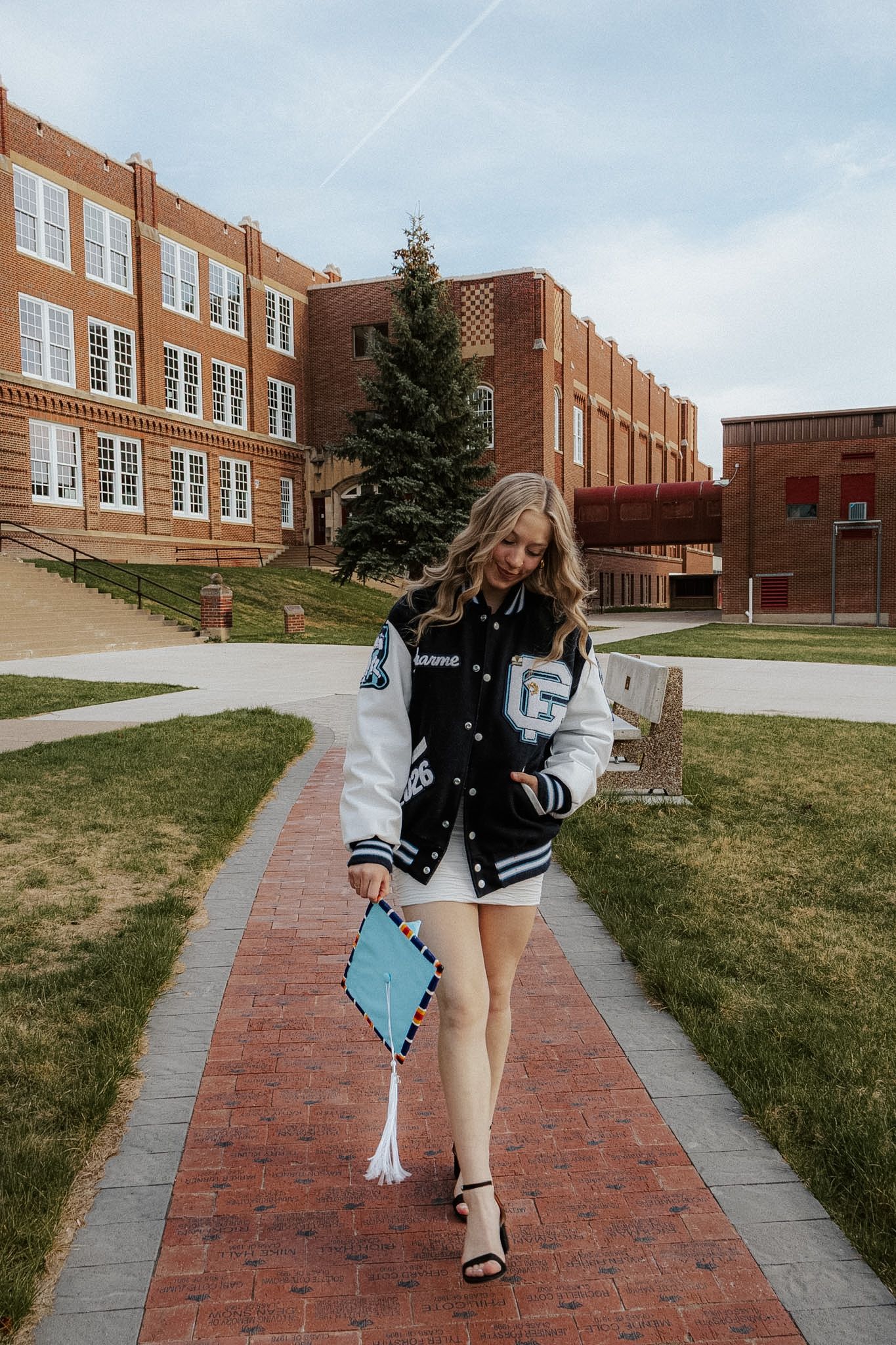Great Falls High School Cap and Gown Senior Photography Session