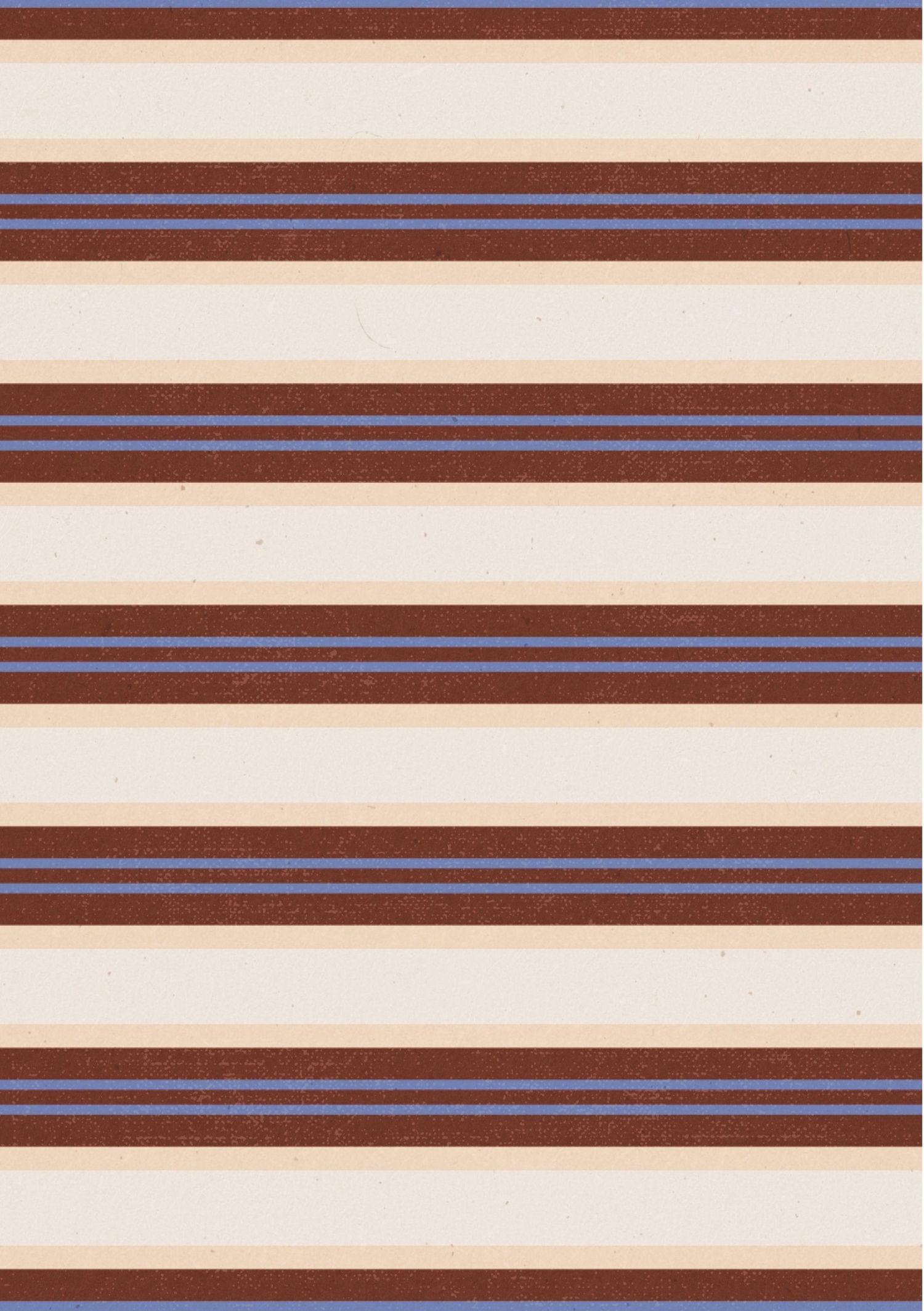 Striped fabric pattern featuring horizontal bands of brown, cream, and blue colors.