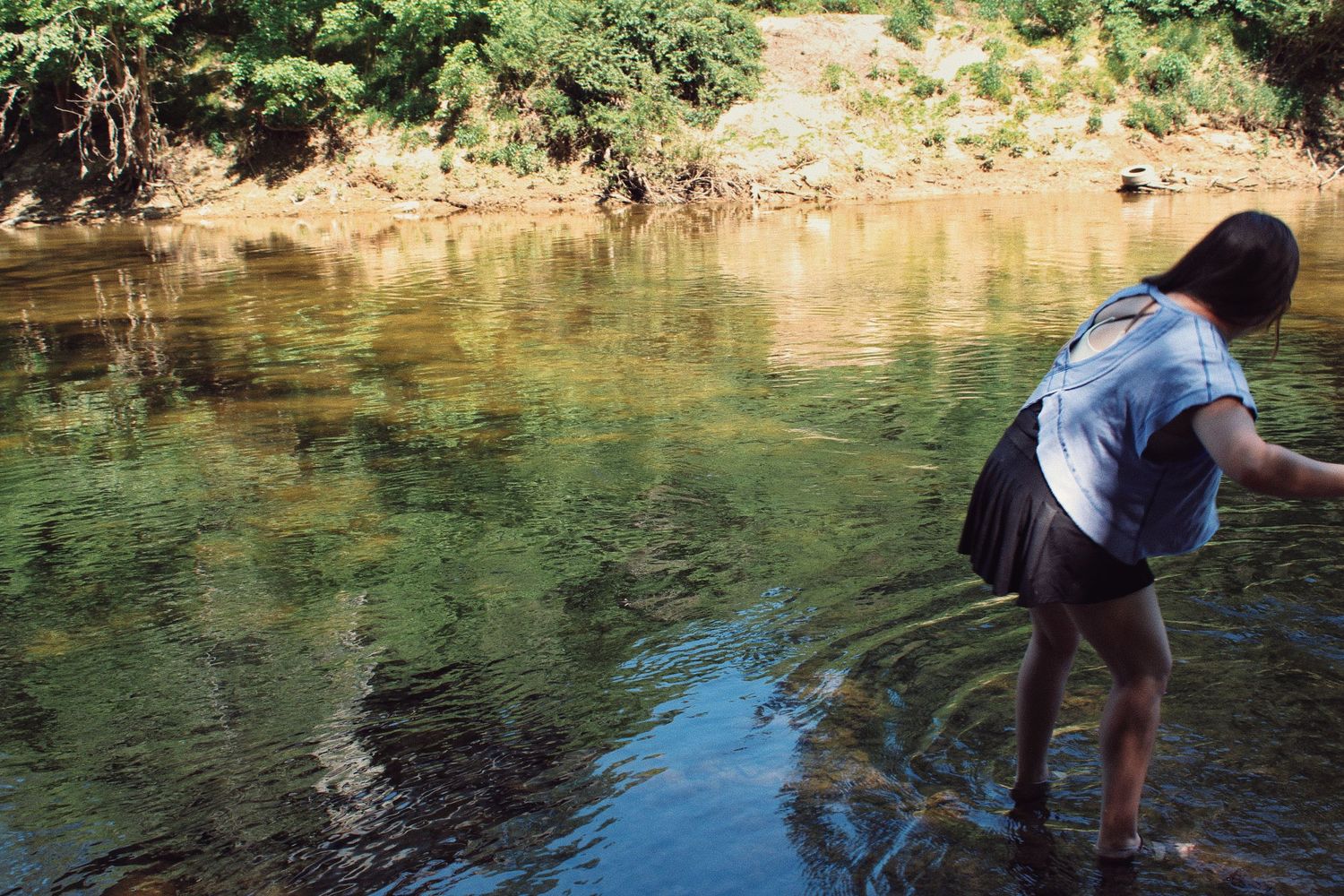 Human and nature connection in open air