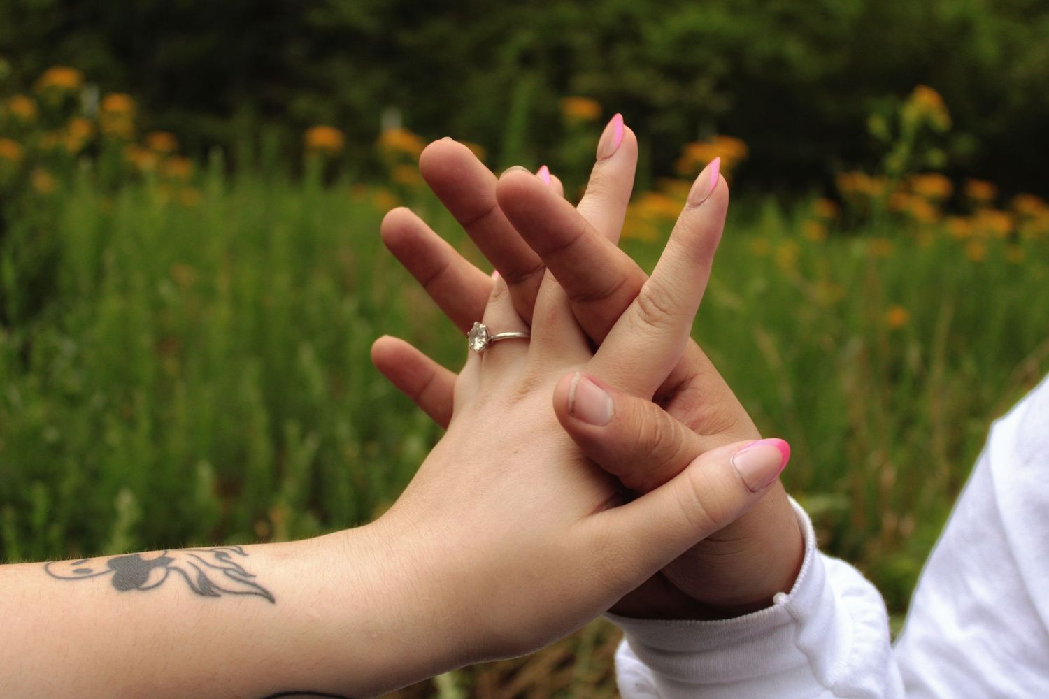 Hands and gesture-focused detail portrait