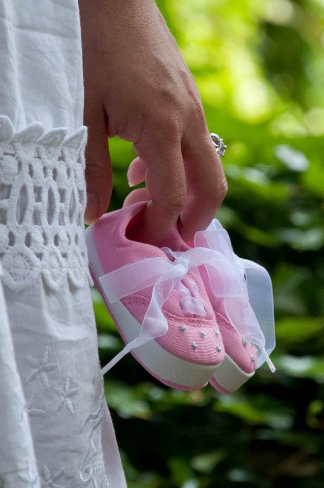 Happy family expecting their first child.