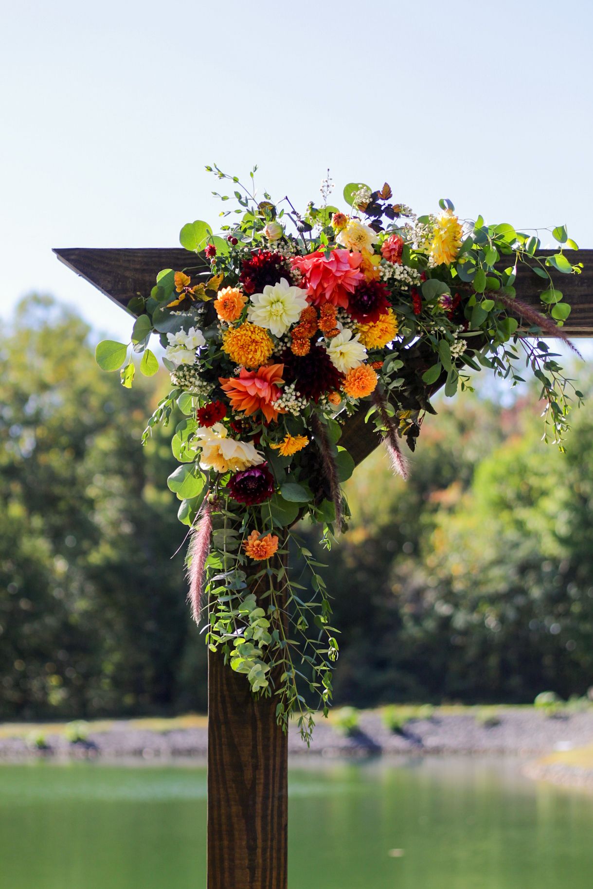 flowers at berks county wedding