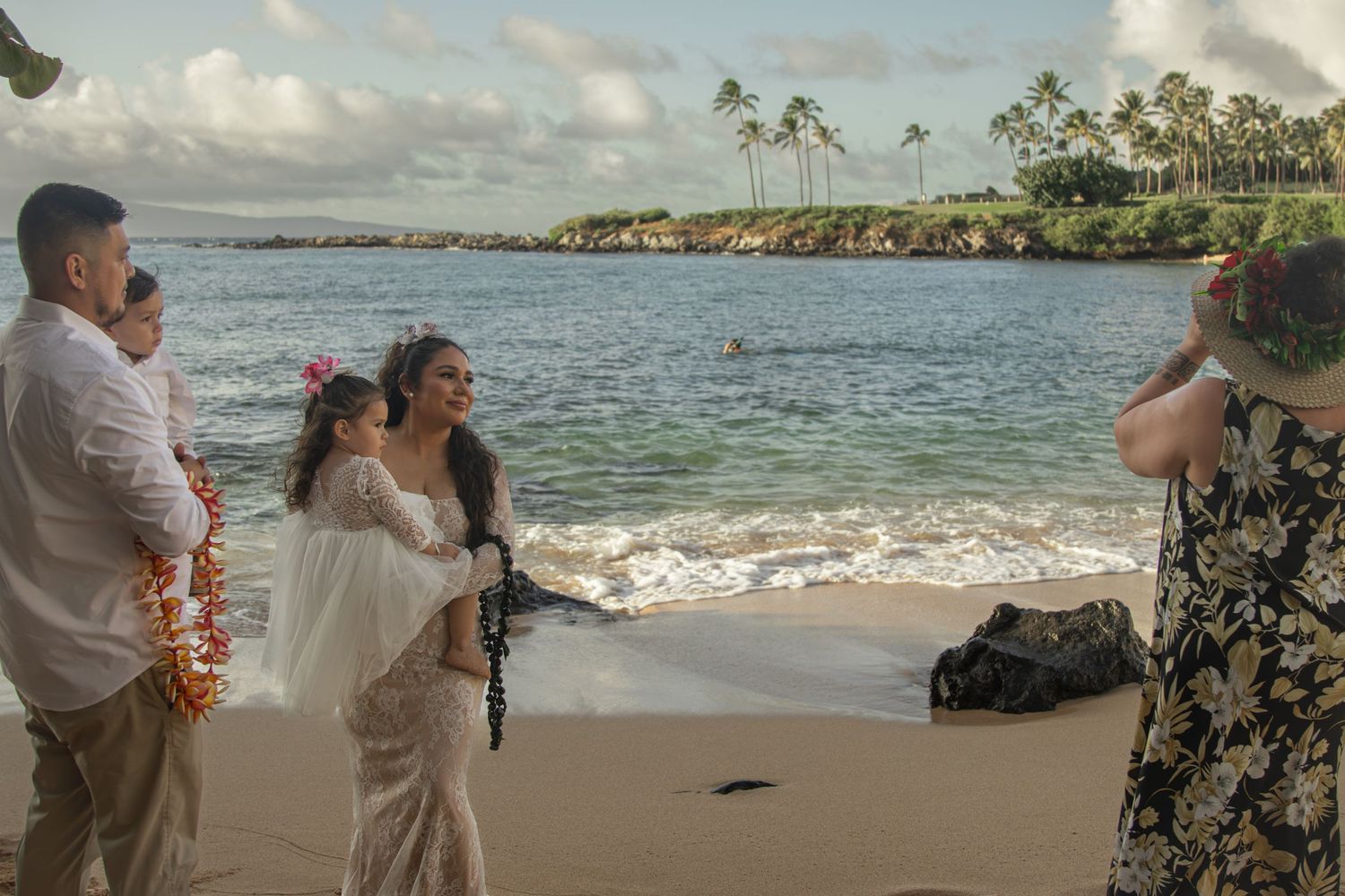 maui beach wedding photoshoot